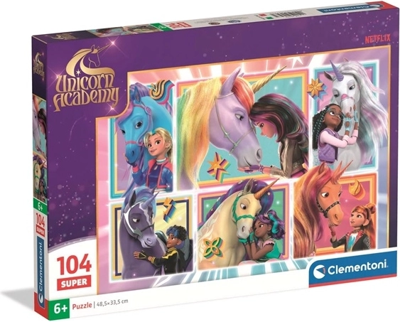 Puzzle Clementoni Unicorn Academy 104 pièces