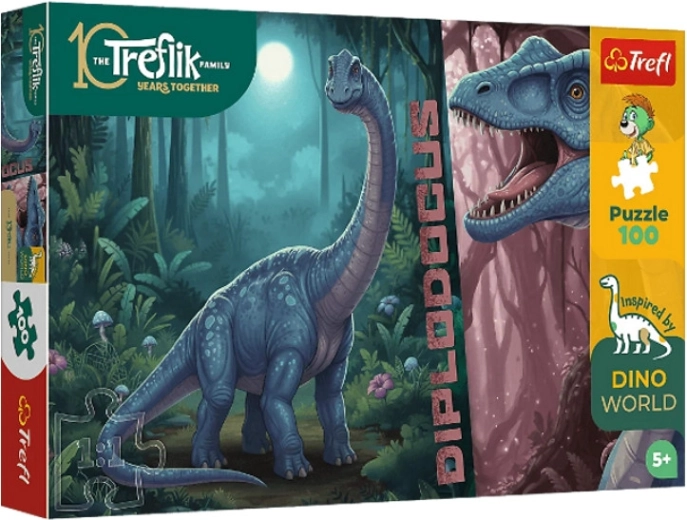 InspiredByDinoWorld Puzzle Diplodocus 100 pièces