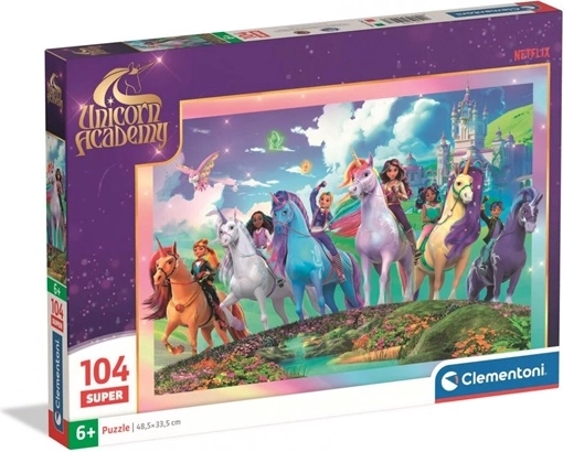 Puzzle Clementoni Unicorn Academy Super 104 pièces