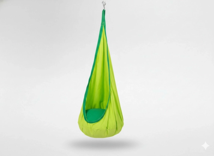 Nid suspendu pour enfants 70 × 150 cm vert