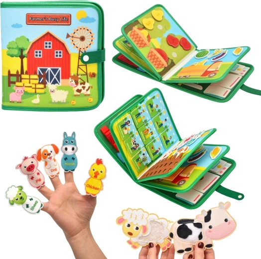 2Kids Toys livre d’activités sensoriel ferme