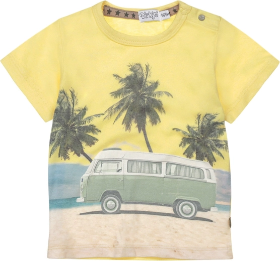 T-shirt garçon Dirkje à manches courtes jaune, taille 80
