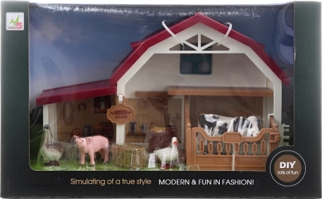 Ensemble de ferme avec animaux