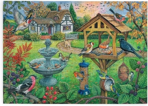 House of Puzzles Mangeoire à oiseaux – puzzle de 500 grandes pièces