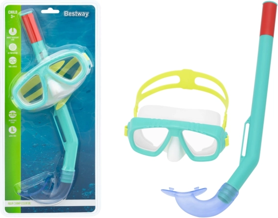 Set de snorkeling pour enfants BESTWAY – masque et tuba, turquoise