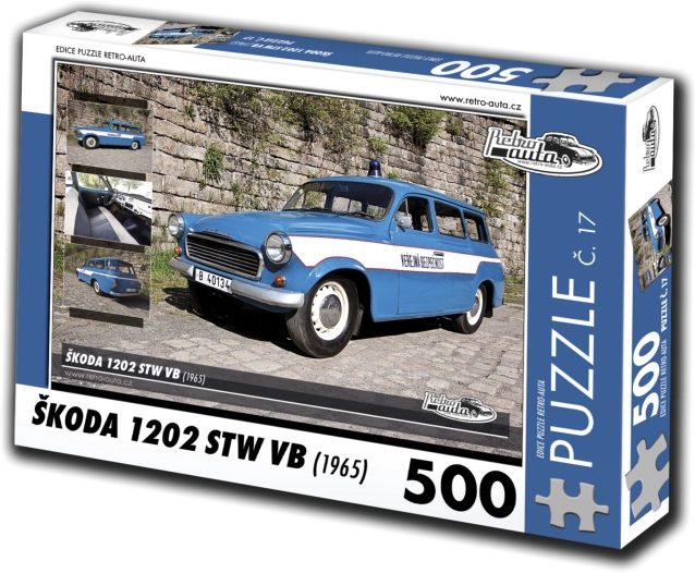 Puzzle Retro-Auta Škoda 1202 STW VB 500 pièces