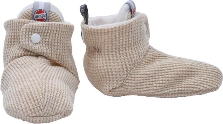 Chaussons en coton Lodger Ciumbelle ivory 6–12 mois