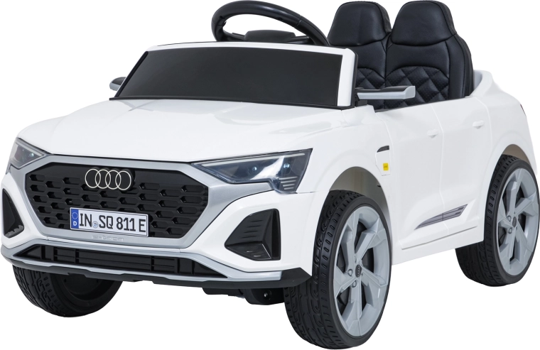 Voiture électrique Audi SQ8 pour enfants avec télécommande, blanche