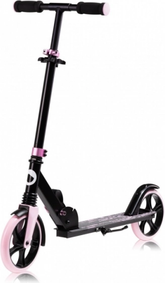 Trottinette pliable Lionelo Luca noire avec accents roses