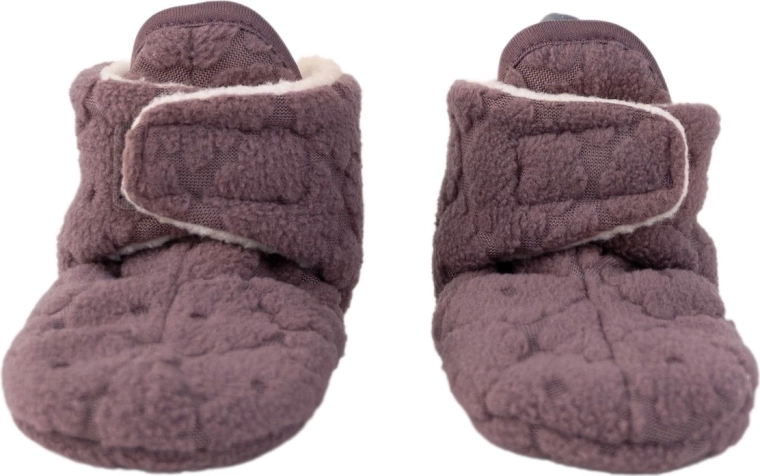 Chaussons pour bébé Lodger Slipper Folklore Fleece Mauve 6–12 mois