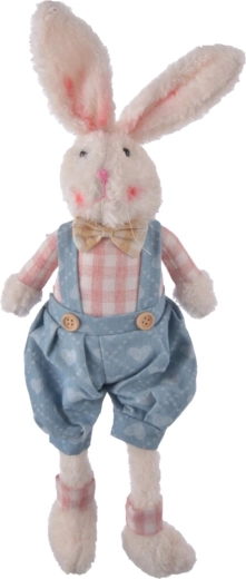 Lapin en peluche en pantalon – assis 51 cm