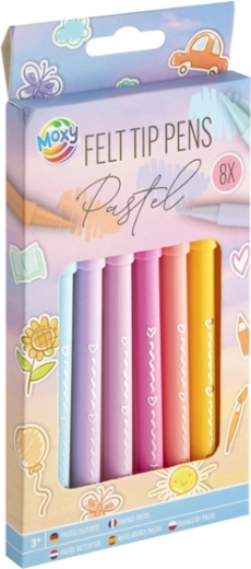 Set de feutres pastel MOXY – 8 pièces