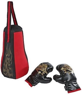 Set de boxe pour enfants avec sac de frappe 40 cm et gants