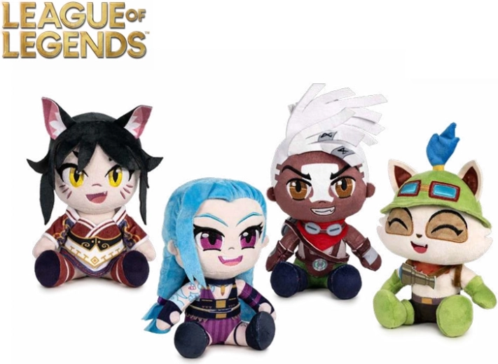 Figurines en peluche des champions de League of Legends 21 cm – lot de 24 pièces