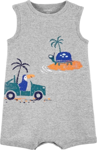 Combinaison d’été Carter’s Tropical Grey pour garçon