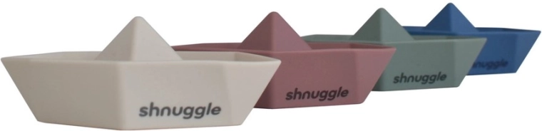 Shnuggle Stack and Sail bateaux empilables en silicone pour le bain (set de 4 pcs)