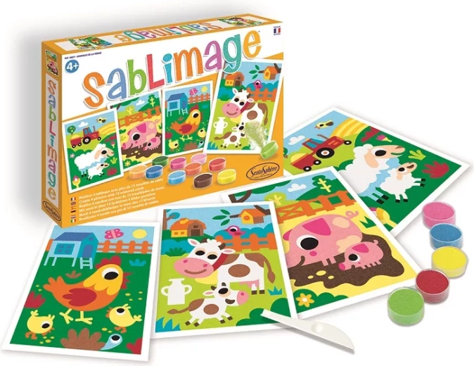 Sentosphere Sablimage mini images de sable – animaux de la ferme