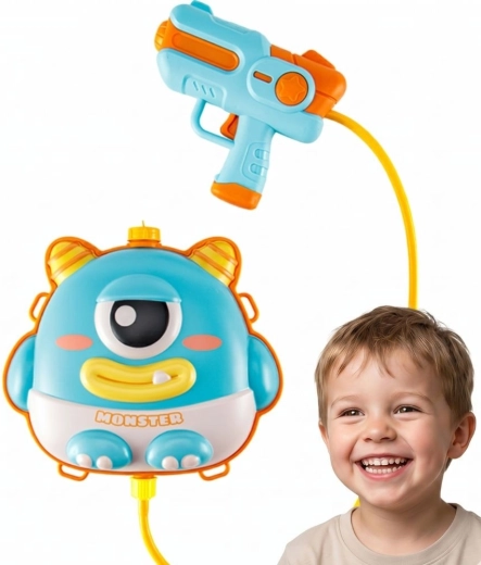 Pistolet à eau électrique Woopie UFO Monster avec réservoir dorsal de 2,1 l
