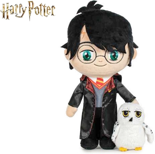 Peluche Harry Potter avec Hedwige 29 cm