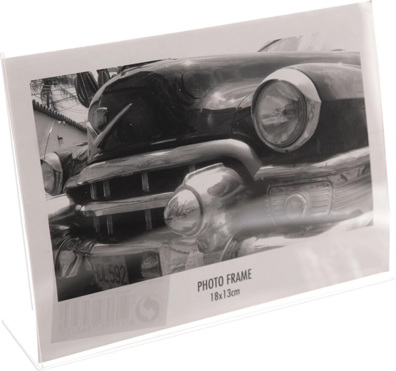 Cadre photo transparent 18 × 13 cm