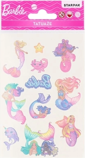 Tatouage temporaire Barbie - 1 pièce