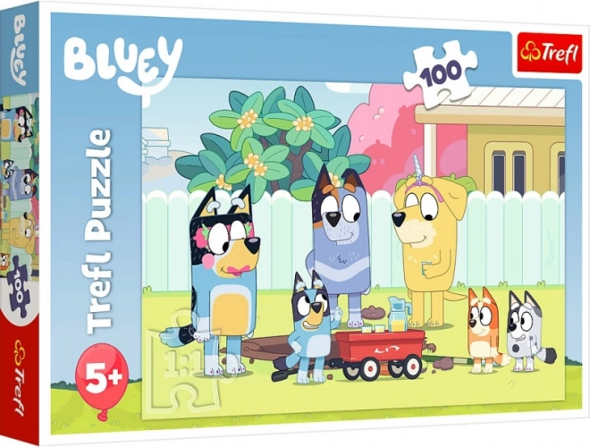 Puzzle TREFL BLUEY 100 pièces – monde joyeux