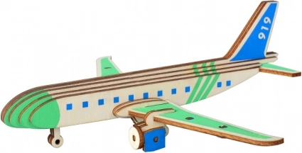 Puzzle 3D avion de transport en bois