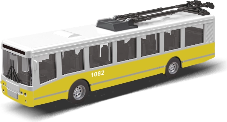 Trolleybus des transports urbains avec volant d’inertie 16 cm – jaune