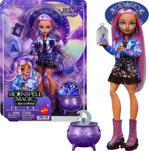 Monster High Moonspell High Layla Stone – poupée mode 26 cm avec accessoires