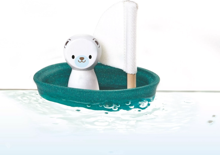 PlanToys voilier avec ours polaire