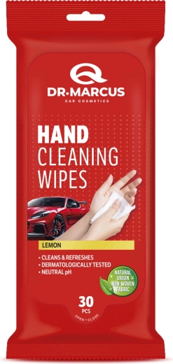Dr. Marcus Titanium lingettes nettoyantes pour les mains au citron, 30 pièces
