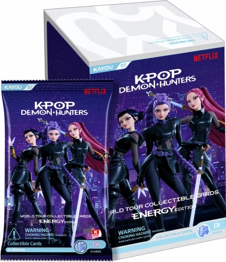 K-pop Demon Hunters – Energy Edition – boîte de boosters de cartes de collection (12 sachets)