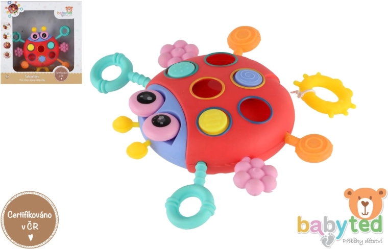 Jouet sensoriel coccinelle pour bébés 6 mois+