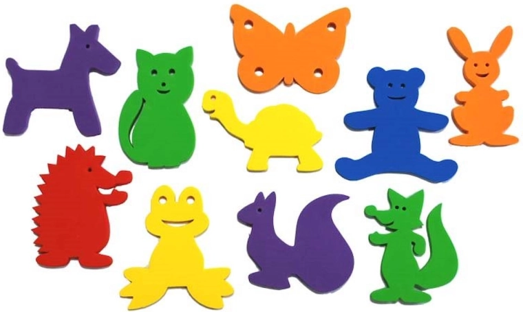 Autocollants de bain – animaux joyeux (10 pcs)