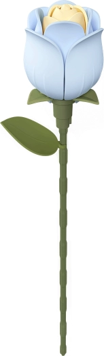 ROBOTIME ROKR puzzle 3D rose bleue – fleur sans colle, 37 pièces