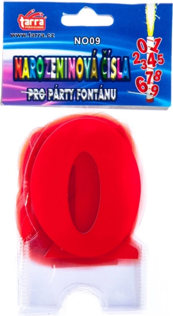 Chiffres d’anniversaire pour fontaine de fête