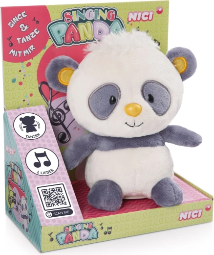 Panda en peluche Nici chantant et dansant 20 cm - 1 pièce