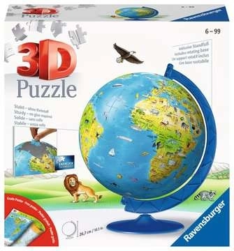 Globe pour enfants Ravensburger – 3D Puzzle Ball 180 pièces