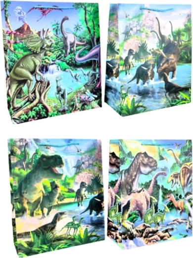 Sac cadeau à motif dinosaure