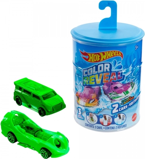 Hot Wheels Color Reveal – pack de 2 petites voitures