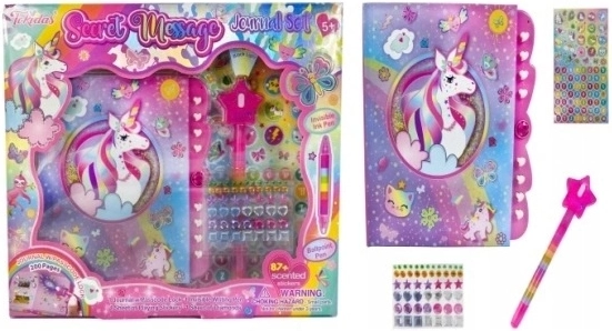 Journal intime avec licorne Norimpex