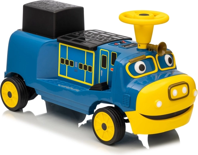 Locomotive électrique à chevaucher bleue STACYJKOWO 12V