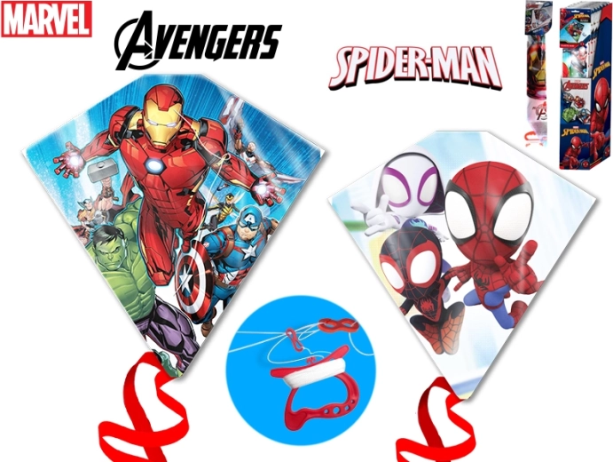Cerf-volant avec motifs Avengers et Spider-Man