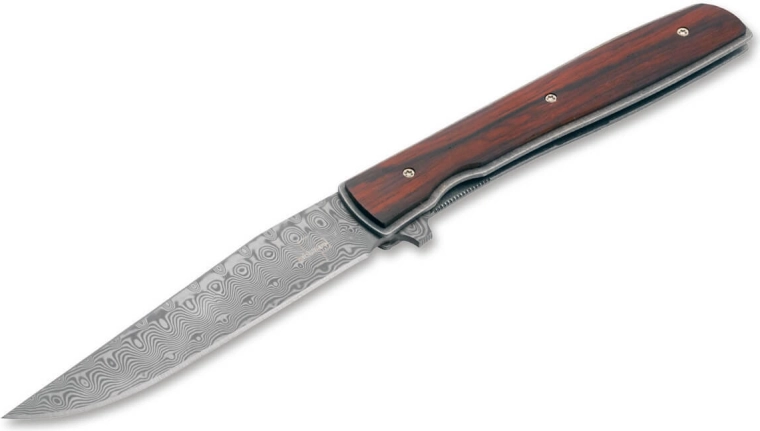 Böker Plus Urban Trapper Cocobolo Damascus couteau pliant 8,8 cm