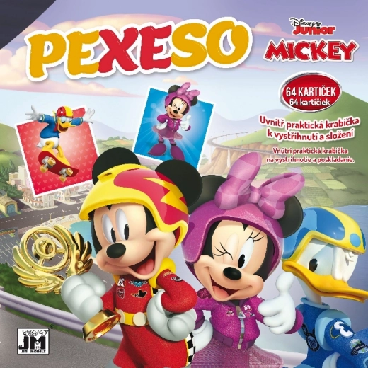 Jeu de mémoire dans un carnet Mickey Mouse