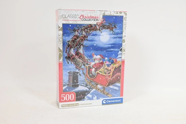 Puzzle de Noël Clementoni « Midnight Sleigh Ride » 500 pièces
