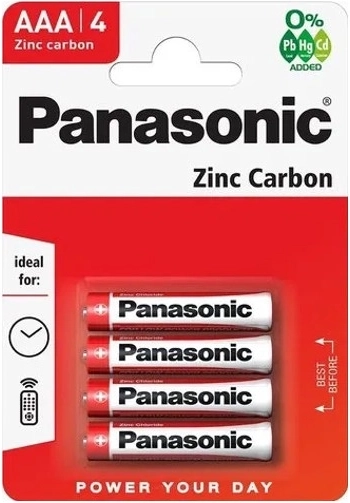 Piles PANASONIC R03 AAA, zinc-carbone