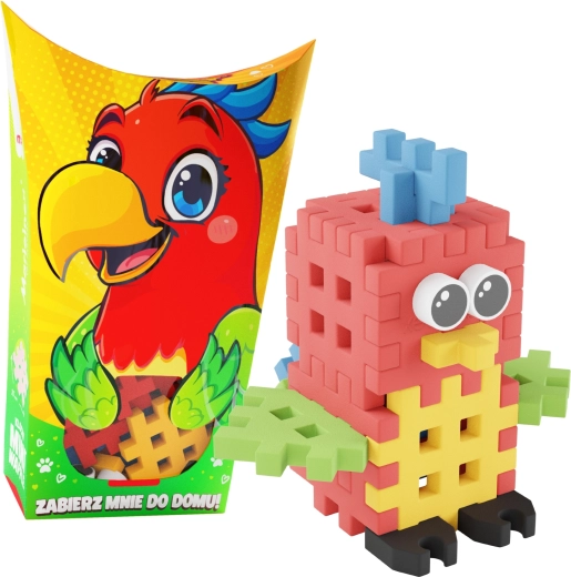 Jeu de construction Mini Waffle Pocket Pets – perroquet