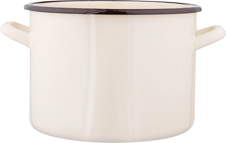 Marmite émaillée Silesia 4,4 l, diamètre 20 cm, crème