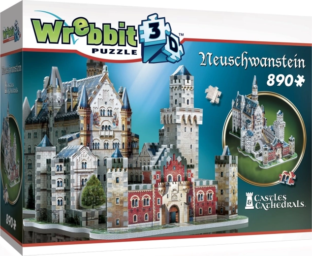WREBBIT Puzzle 3D château de Neuschwanstein – 890 pièces
